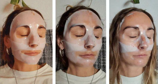 Biodance Bio-Collagen Real Deep Mask - mask turning transparent on skin - Korean skincare from 2M Beauty