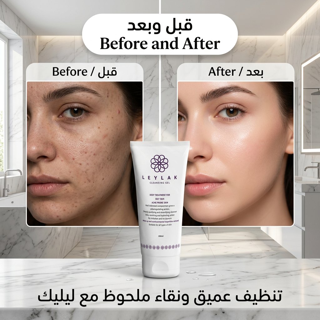 جل تنظيف ليليك 200 مل - 2M Beauty