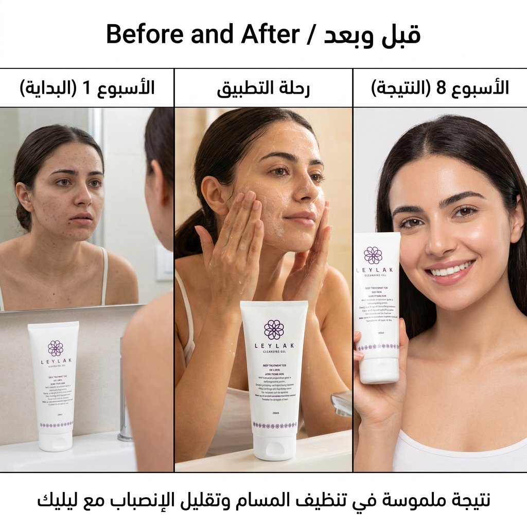 جل تنظيف ليليك 200 مل - 2M Beauty