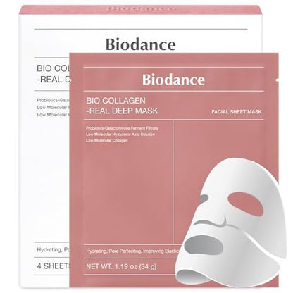 Biodance Bio-Collagen Real Deep Mask - bio-collagen mask box and sachet - Korean skincare from 2M Beauty