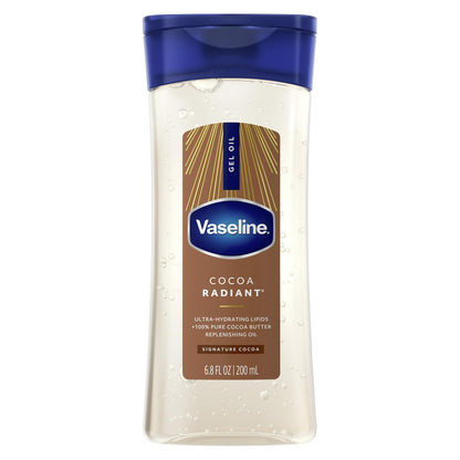 Vaseline Intensive Care Cocoa Radiant Body Oil 200ml - cocoa radiant gel oil bottle - authentic body care from 2M Beauty