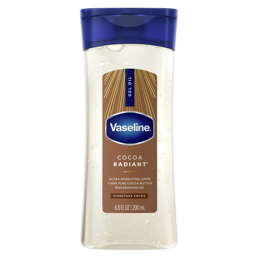 Vaseline Intensive Care Cocoa Radiant Body Oil 200ml - cocoa radiant gel oil bottle - authentic body care from 2M Beauty