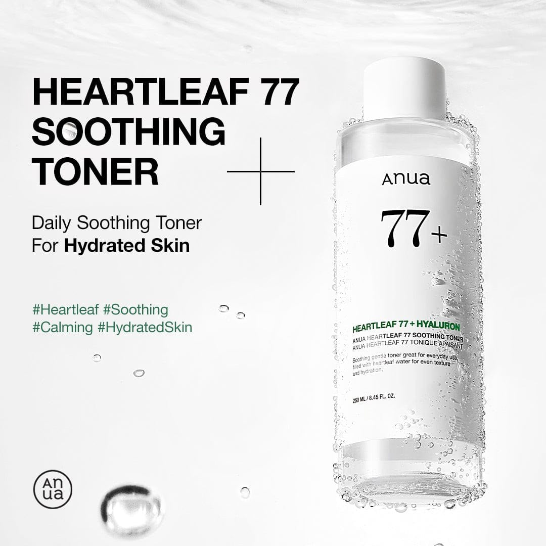 Anua Heartleaf 77% Soothing Toner 250ml - daily toner introduction - Korean skincare from 2M Beauty