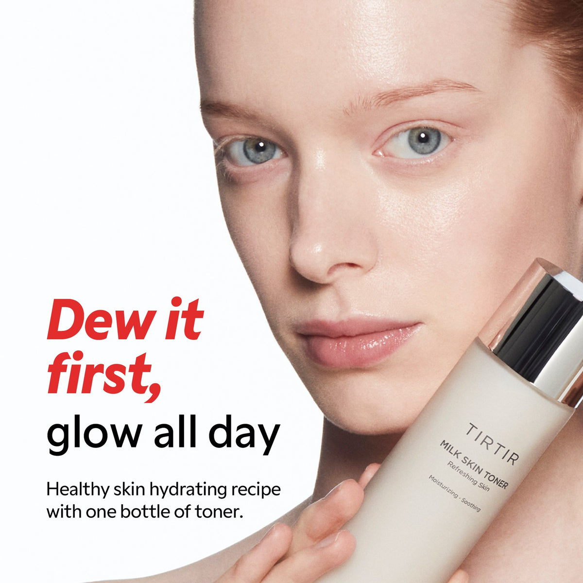 TIRTIR Milk Skin Toner 150ml - dew it first glow all day - Korean skincare from 2M Beauty