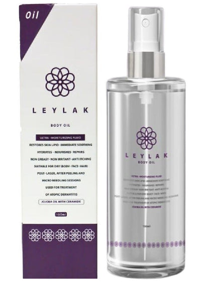 LEYLAK Moisturizing Body Oil 150ml - body oil with its box - authentic body care from 2M Beauty