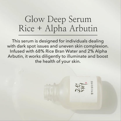 Beauty of Joseon Glow Deep Serum Rice + Alpha-Arbutin 30ml - product introduction - Korean skincare from 2M Beauty