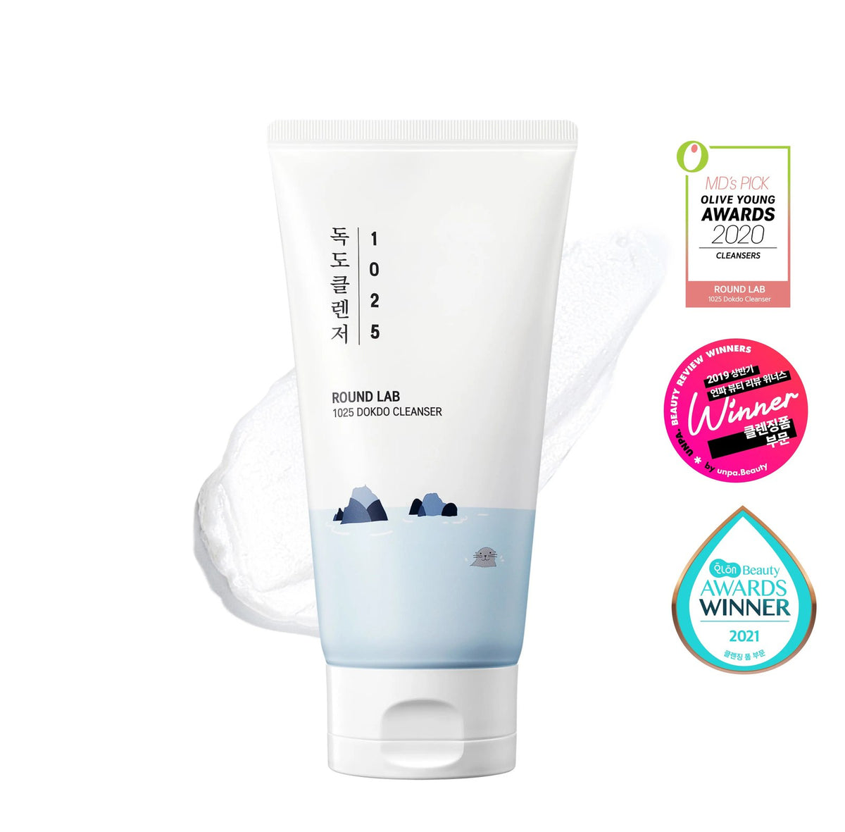 Round Lab 1025 Dokdo Cleanser 150ml - award-winning cleanser - Korean skincare from 2M Beauty