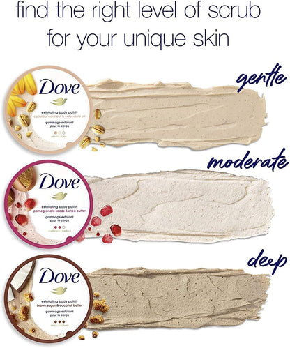 Dove Body Scrub – Assorted Scents (298g)