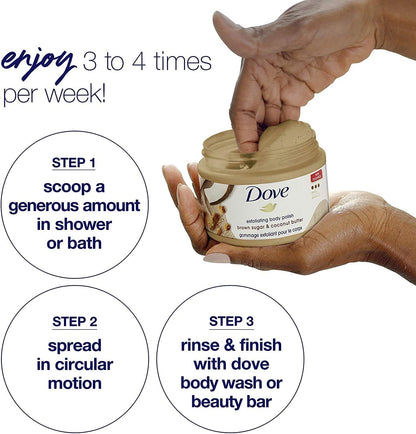Dove Body Scrub – Assorted Scents (298g)