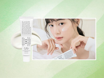 Dr. Althea 345 Relief Cream 50ml - model applying cream - Korean skincare from 2M Beauty