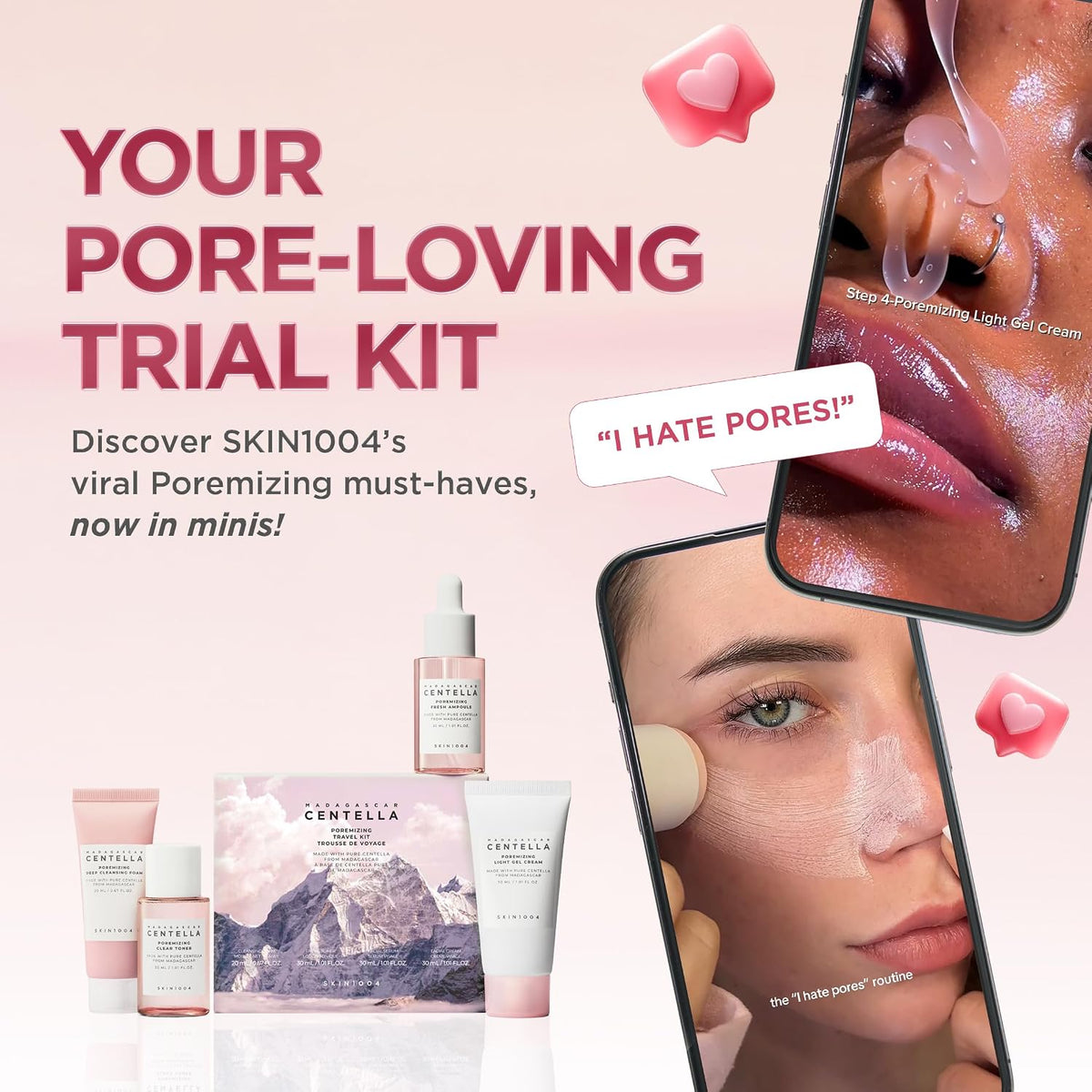 SKIN1004 Pore Tightening Travel Kit